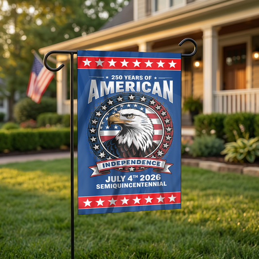 Patriotic Yard Welcome Garden Flag