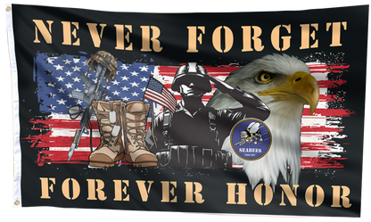 Never Forget Honor Memorial Tribute Flag