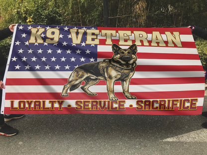 K9 Veteran Loyalty Tribute Flag