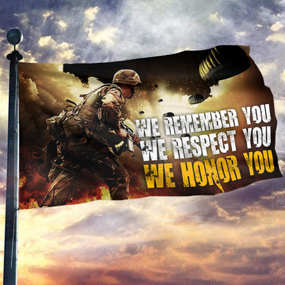 We Remember You Memorial Tribute Flag