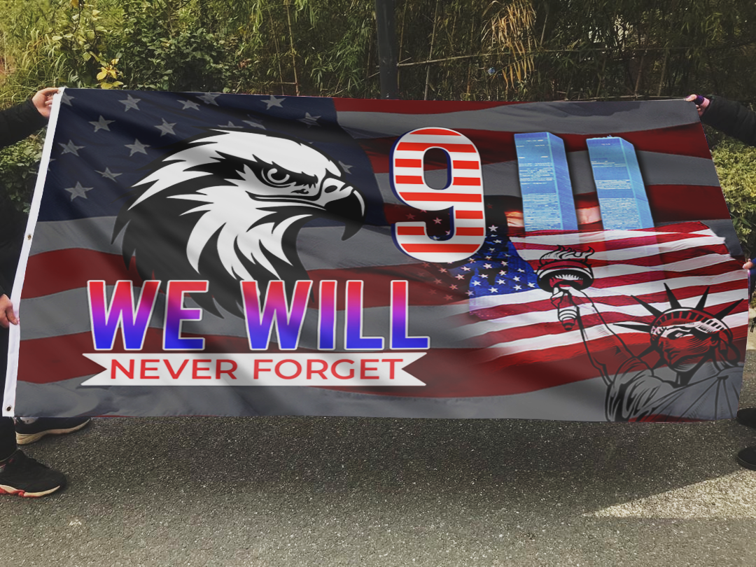 Never Forget Eagle Memorial Flag