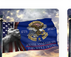 This We'll Defend U.S. Army 250th Anniversary Flag 3x5