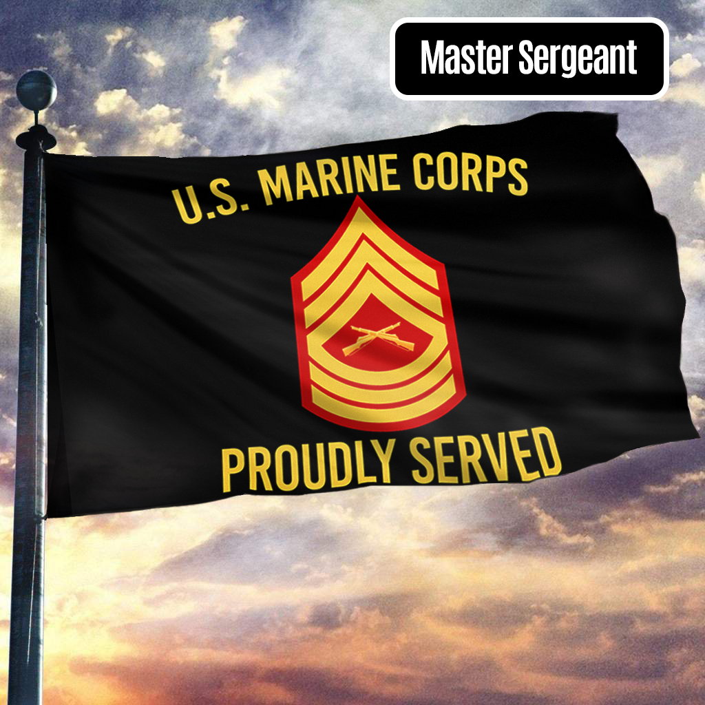 United States Marine Corps Master Sergeant Flag