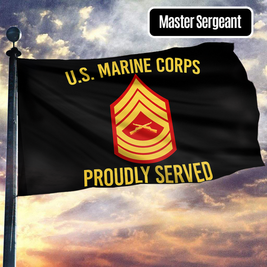 United States Marine Corps Master Sergeant Flag
