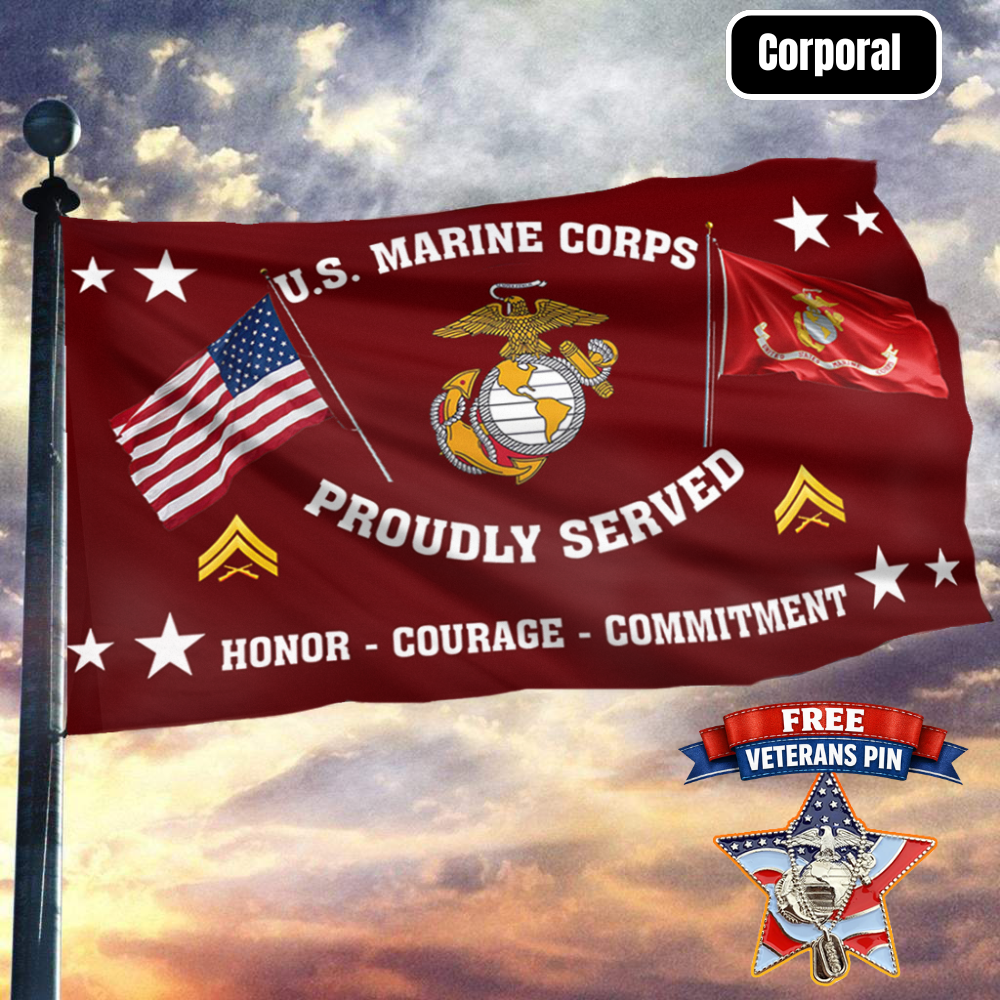 United States Marine Corps - Corporal Flag