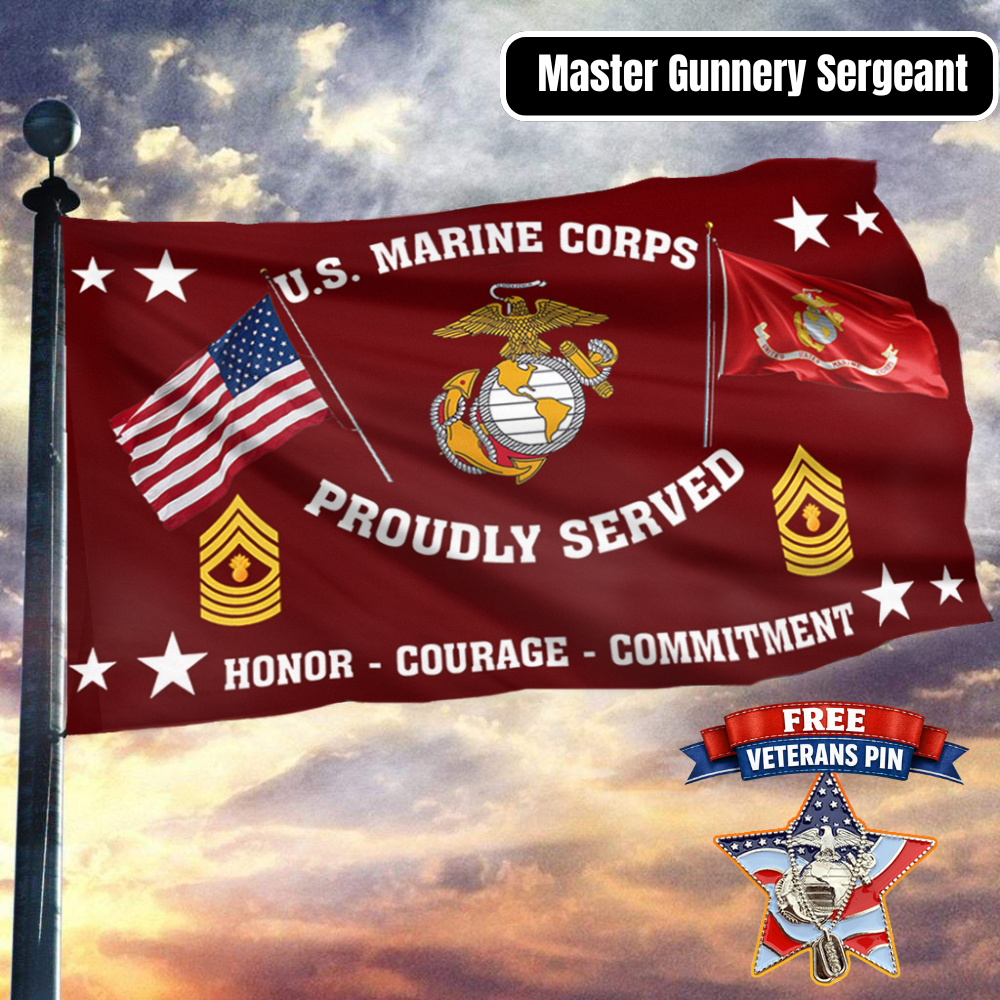 United States Marine Corps - Master Gunnery Sergeant Flag